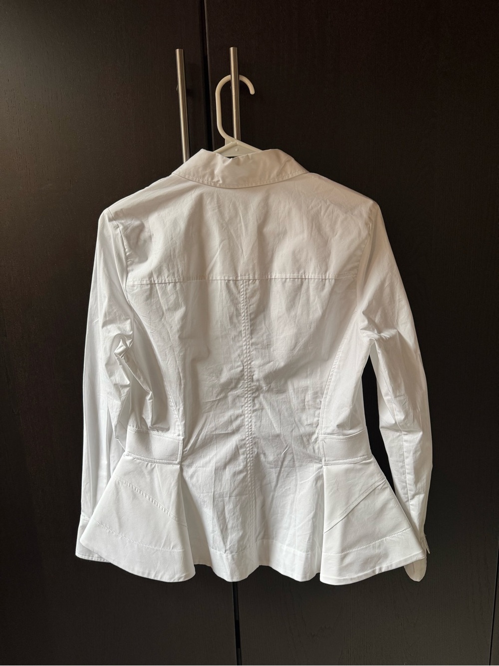 NWT Zara ZW COLLECTION POPLIN PEPLUM SHIRT - Picture 5 of 5